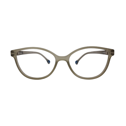 EYRUS KIDS 17003 Matte Brown Cat-Eye Petite Plastic Frame (46-18-130, w-122, h-39)