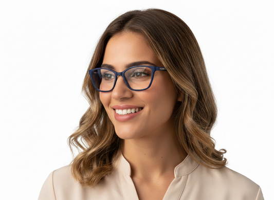 EYRUS 3333 Womens Squared Cat-Eye Full-Rim Plastic Frame (50-18-140)