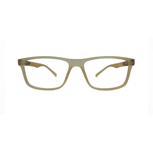 EYRUS 17005 Matte Yellow Rectangular Transparent Acetate Frame (50-18-140 w-137 h-392)
