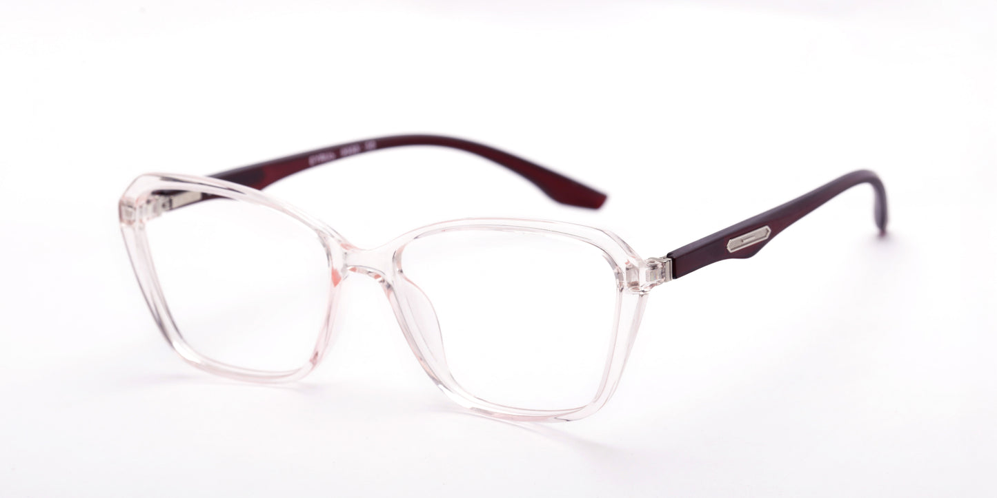 EYRUS 9988 Womens Oversized Square Cat-Eye Full-Rim Frame (50-18-140)