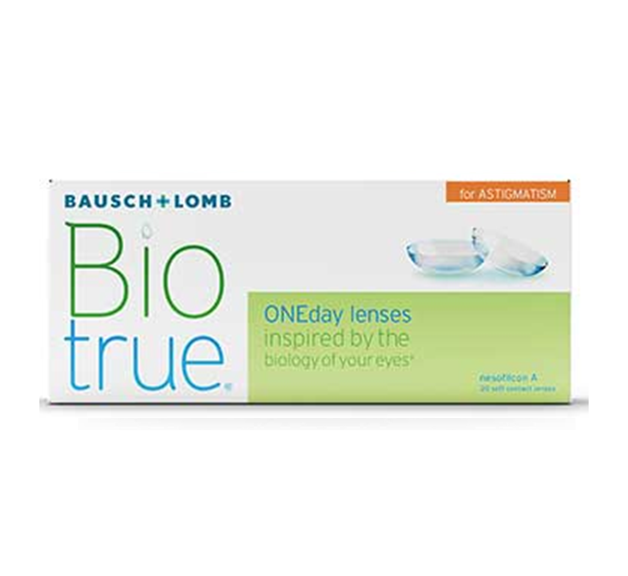 Bausch + Lomb Biotrue ONEday Toric Contact Lenses for Astigmatism Spherical Lens(Daily, 30 Pack)