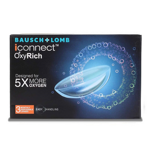 BAUSCH + LOMB iConnect OxyRich Monthly Disposable Contact Lenses (3 Pack)