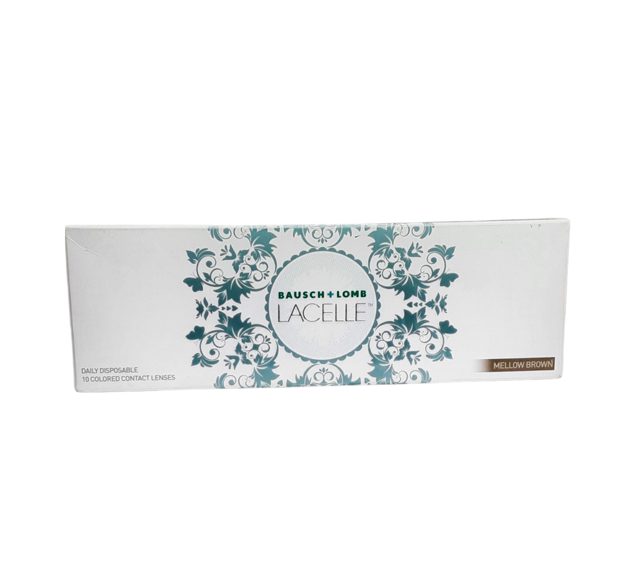 Bausch + Lomb Lacelle Daily Disposable Colored Contact Lenses Plano Power (Mellow Brown, 10 Pack)