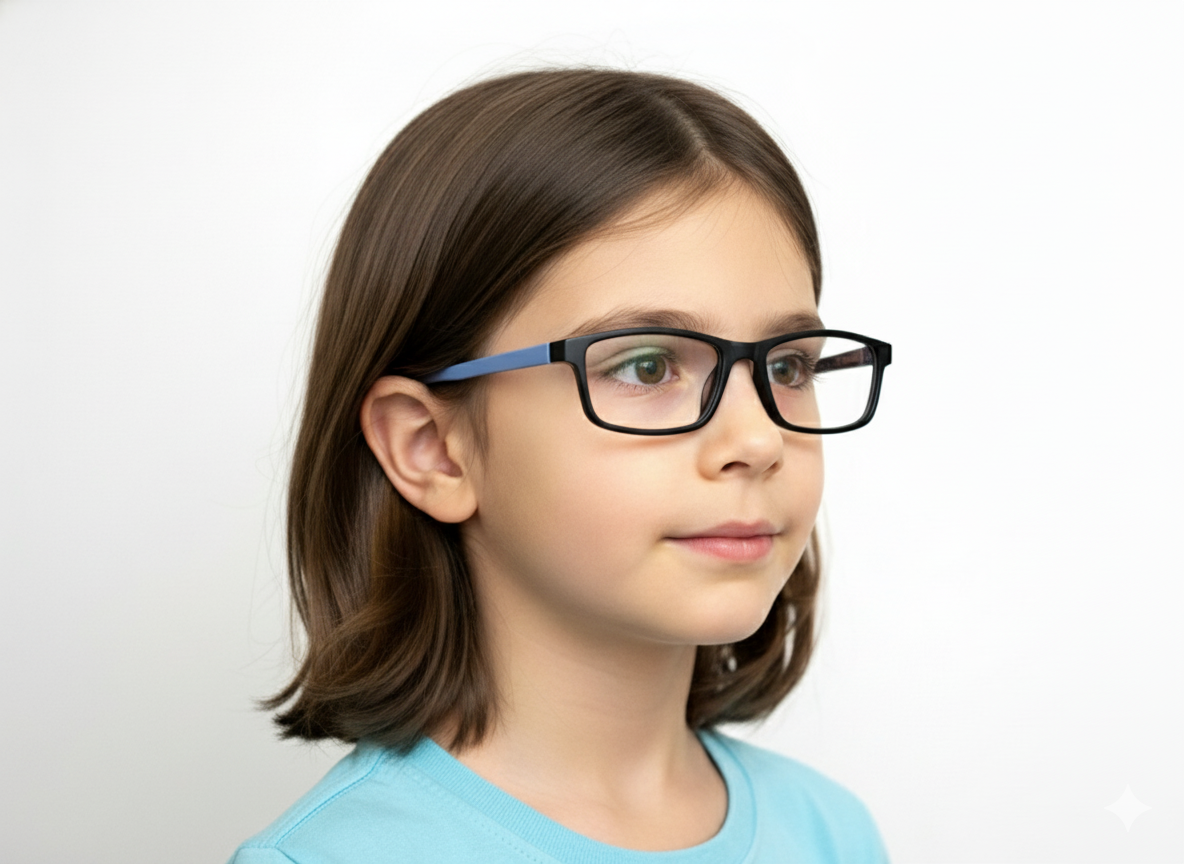 EYERUS KIDS 3340 Two-Tone Rectangle Junior Plastic Frame (46-16-125)