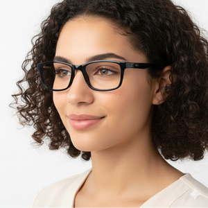 EYRUS 3328 Classic Black Rectangle Women's Acetate Frame (48-18-140)