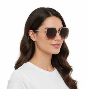 MACV LUING Elegant Square Metal Sunglass Frame