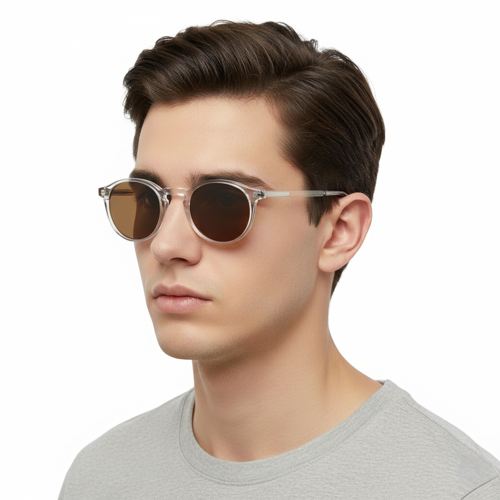 MACV SOUTHWARK Slim Profile Round Sunglasses