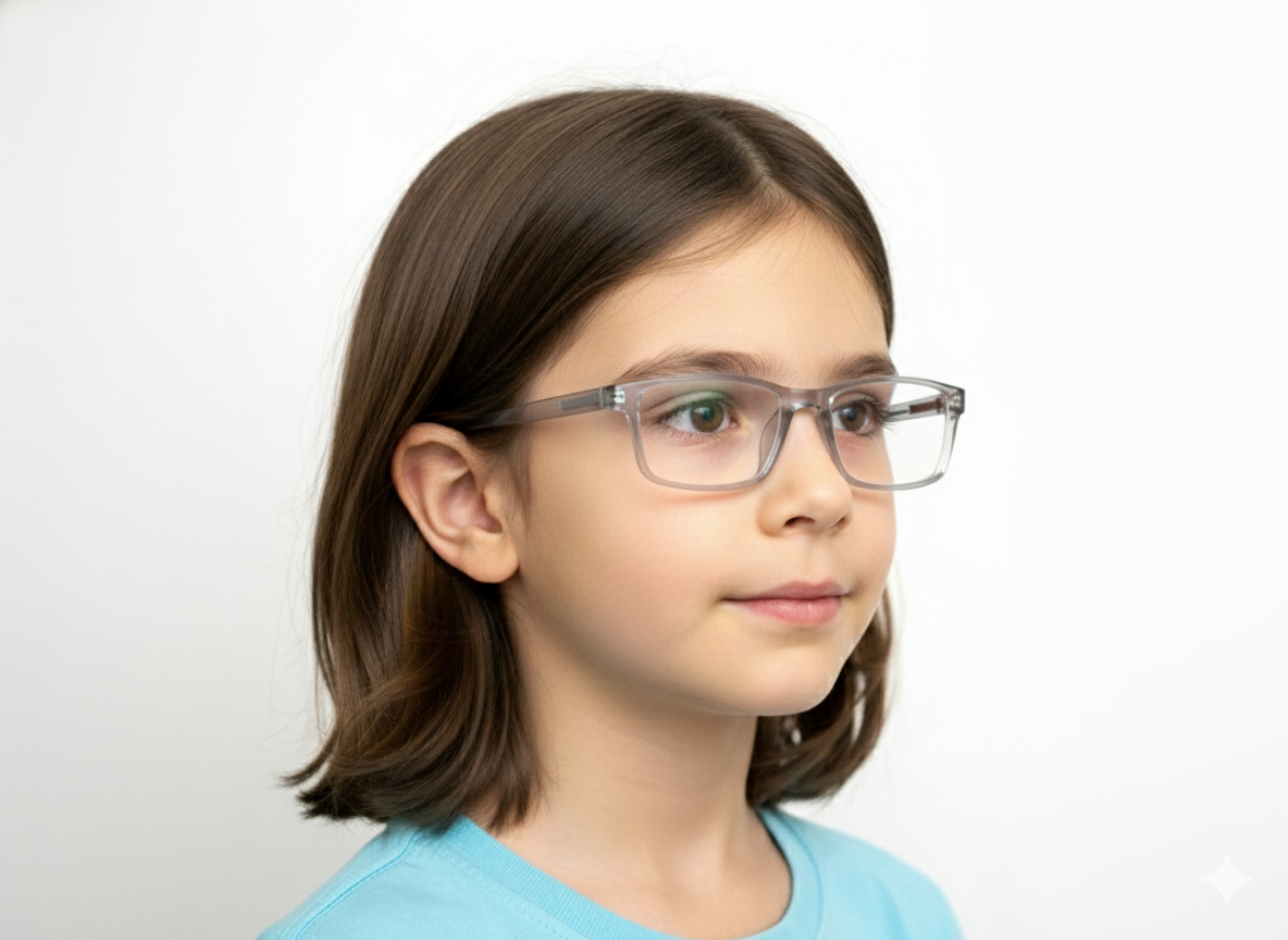 EYERUS KIDS 3340 Two-Tone Rectangle Junior Plastic Frame (46-16-125)