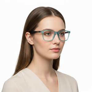 EYRUS 17009 Women's Two-Tone Wayfarer Full-Rim Plastic Frame (50-18-140)