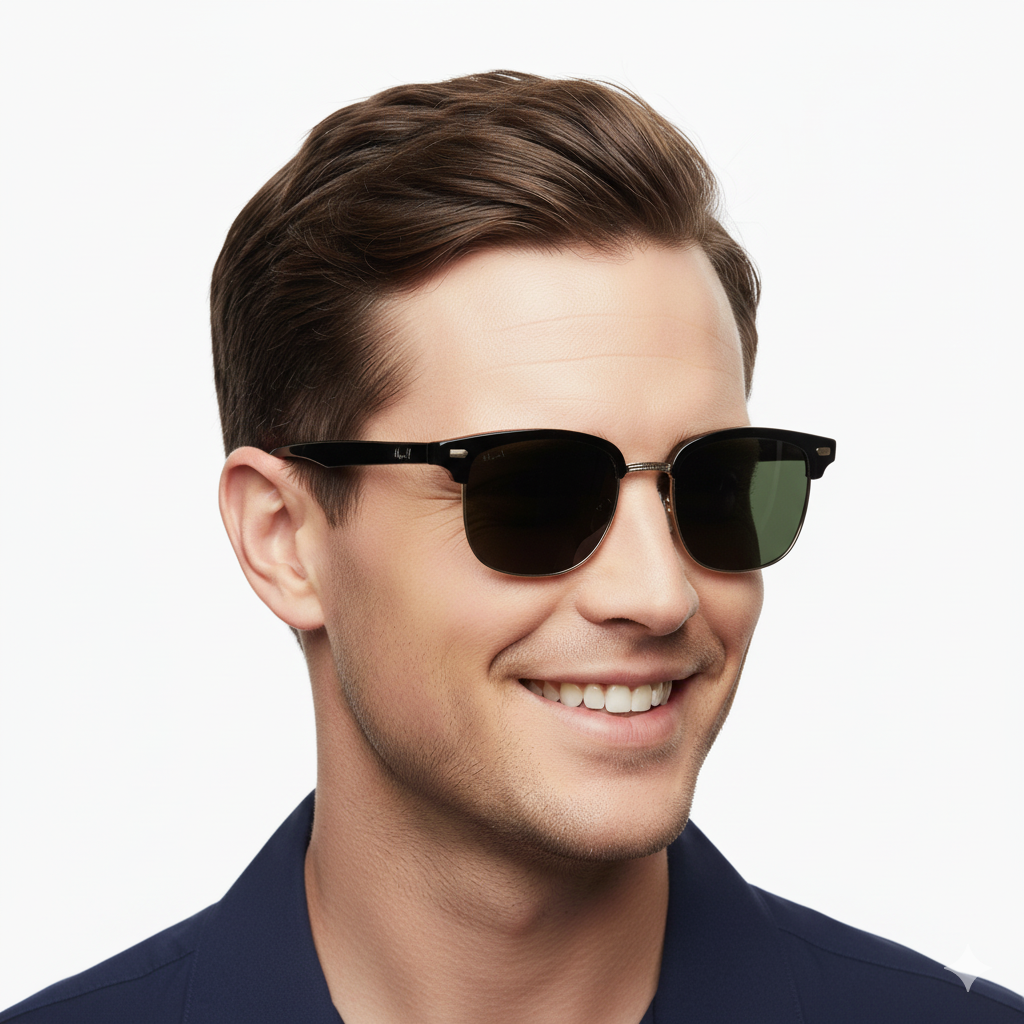 Melvich Classic Browline Style Sunglass Frame