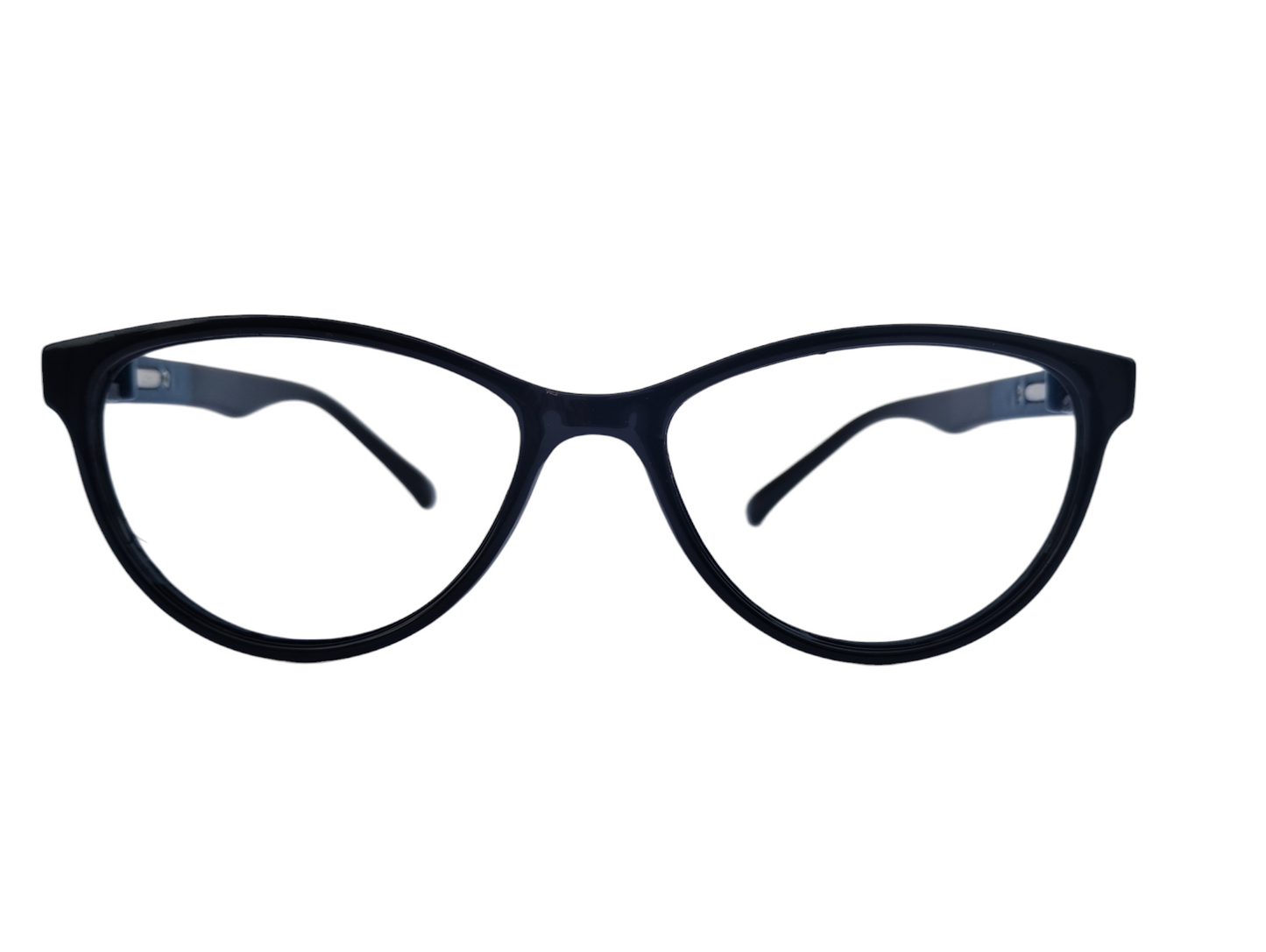 EYRUS 3332 Black and Dark Blue Cat-Eye Women's Plastic Frame (48-18-140)