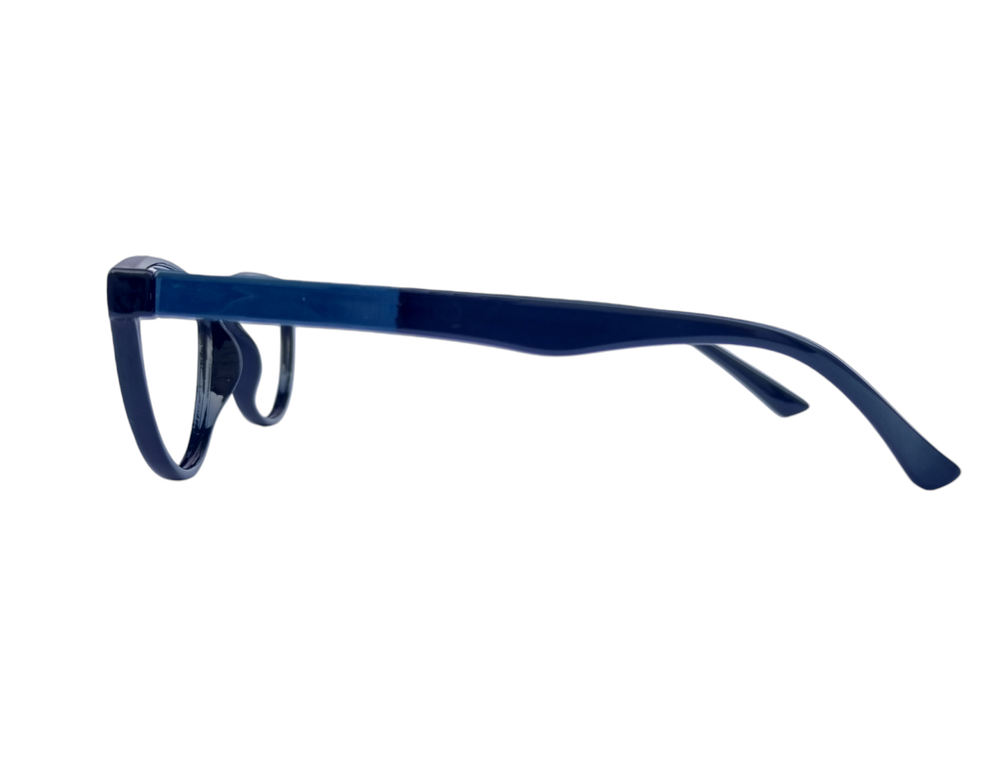 EYRUS 3332 Black and Dark Blue Cat-Eye Women's Plastic Frame (48-18-140)