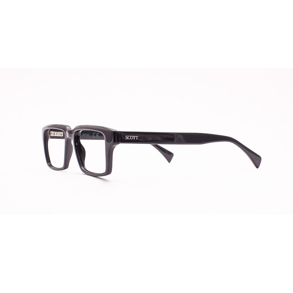 Scott 9041 Black Square Full-Rim Acetate Unisex Frame (51-19-145)