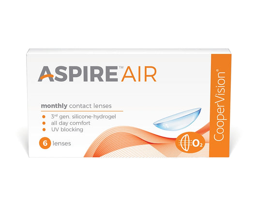 COOPERVISION ASPIRE AIR Monthly Contact Lenses (6 Pack)