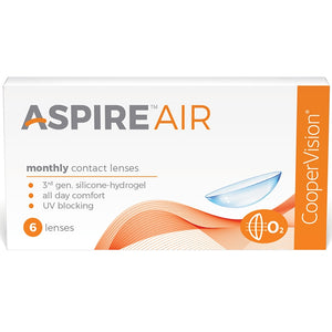 COOPERVISION ASPIRE AIR Monthly Contact Lenses (6 Pack)