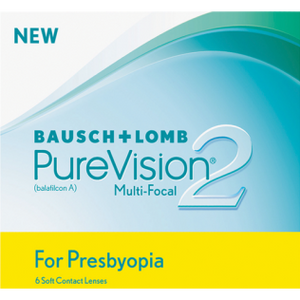 Bausch + Lomb PureVision® 2 Multi-Focal Contact Lenses for Presbyopia (Monthly, 6 Pack)